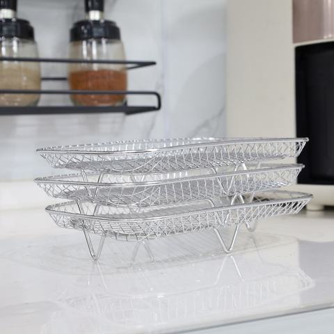 Fold SS Grill Basket Camping