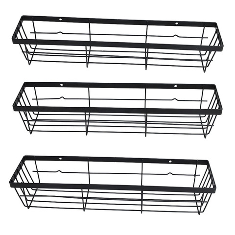 3pc Wall Spice Rack SS