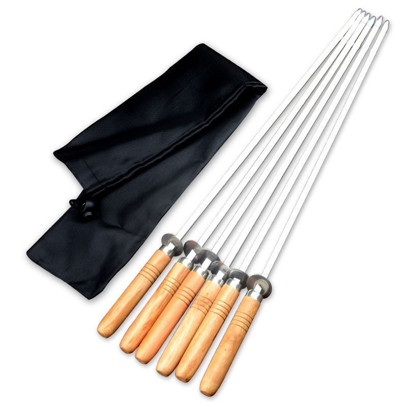 20mm Wide Wood Handle Skewer