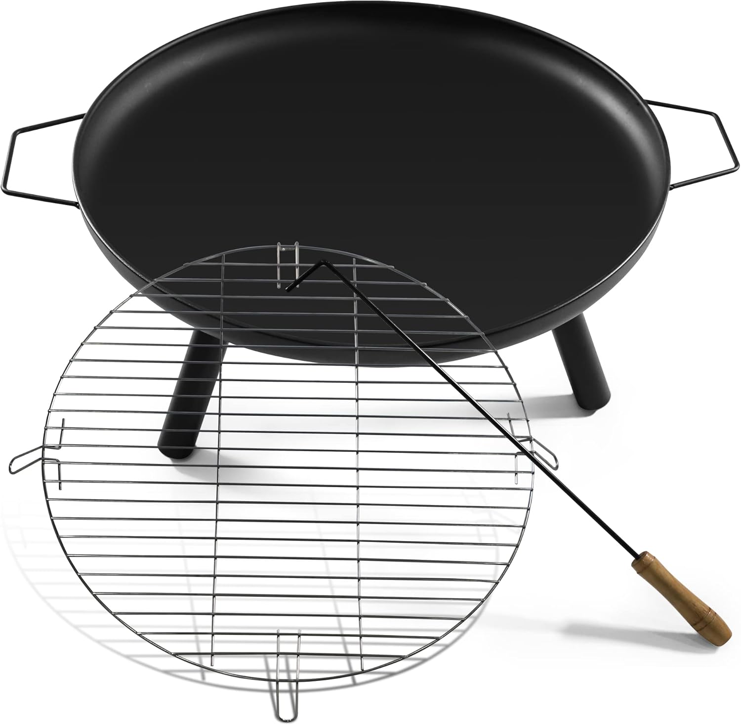 24" Tripod Fire Pit BBQ Bowl