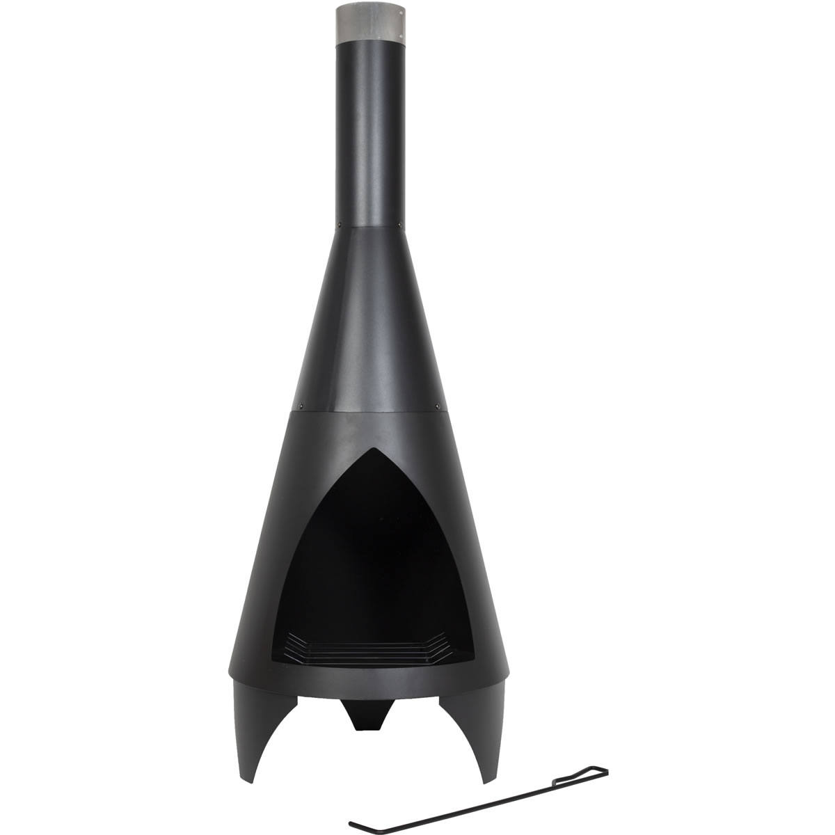 Outdoor Metal Chiminea Fire Pit
