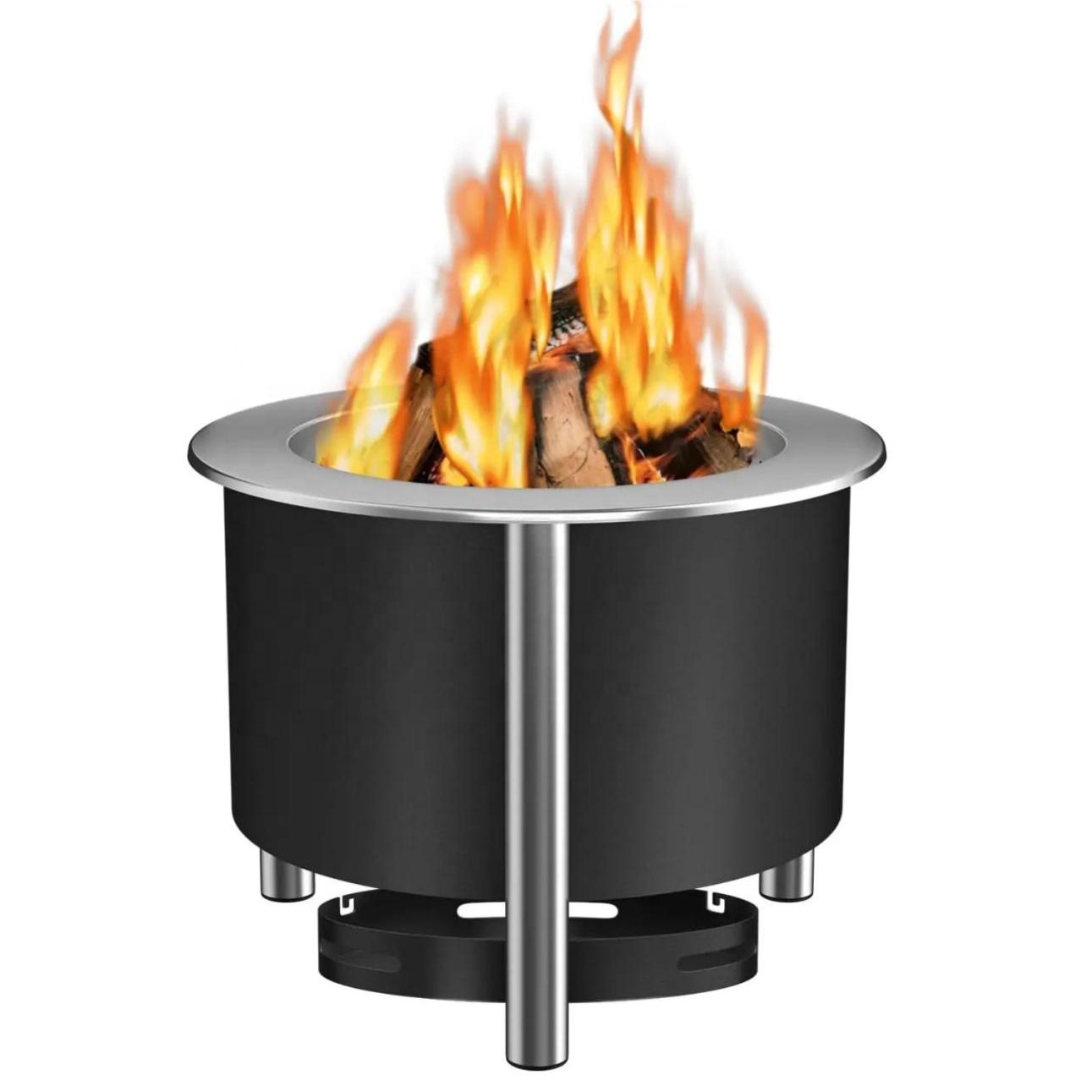 Portable 304 Stainless Steel Smokeless Fire Pit