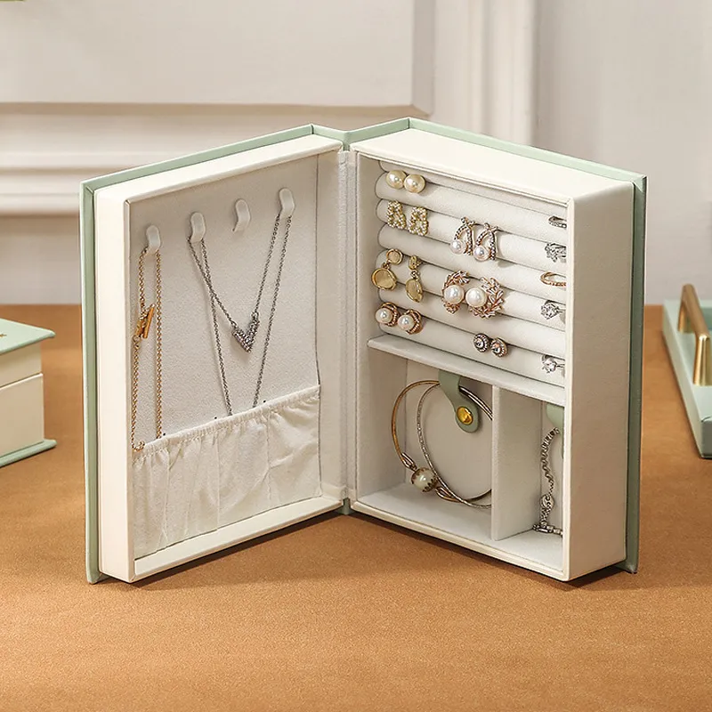 Compact PU Leather Jewelry Case