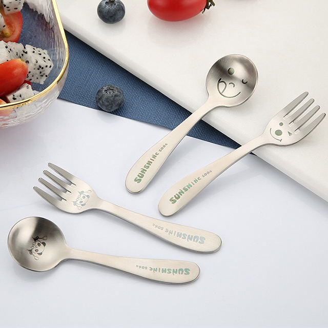 Panda Printed Children Flatware Set