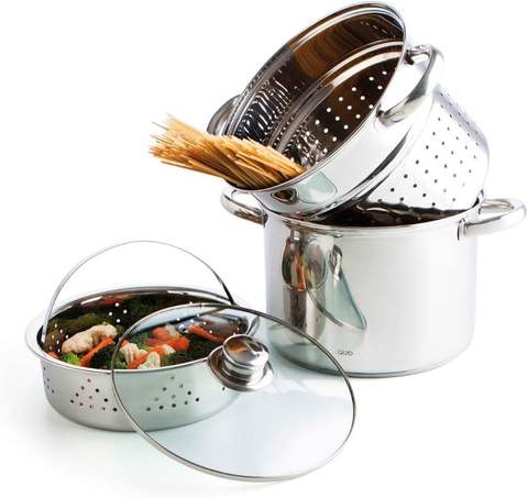 8QT Pasta Pot Multipot Strainer