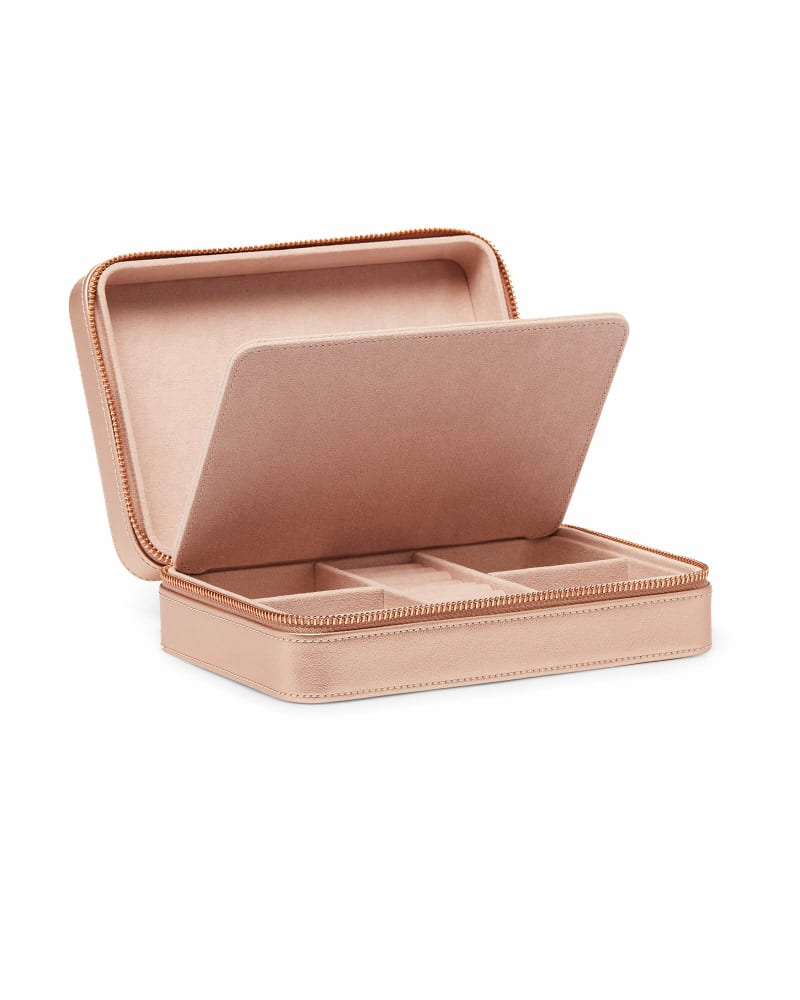 Pink PU Leather Jewelry Case