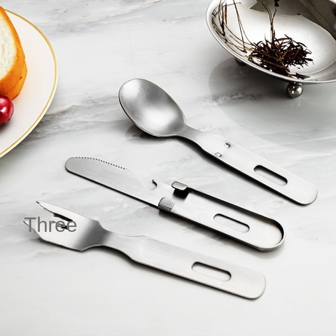 Portable Stainless Steel Tableware Combo Set