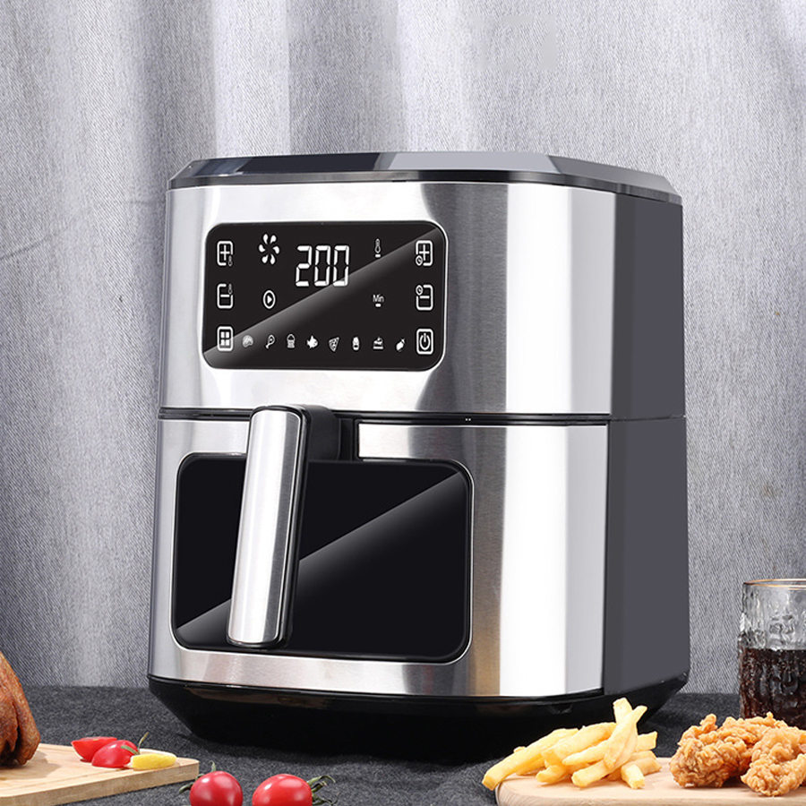 1700W Stainless Steel Touch Air Fryer 6.5L