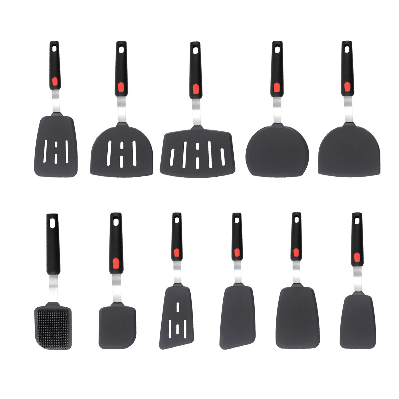 Wood-Handle Non-Stick Kitchen Utensils Set