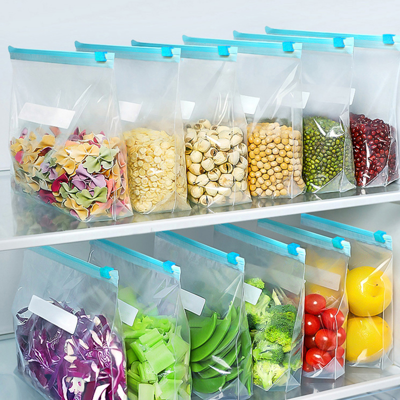 Colored Double Zip Freezer Bags