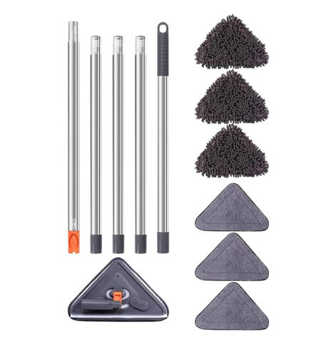 Telescopic Pole Replaceable Fiber Pads