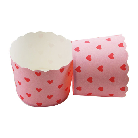 Round White Printed Paper Cases