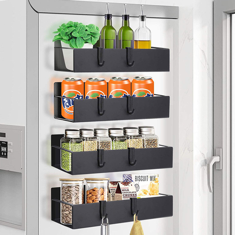 4 Pack Magnetic Spice Rack Wall