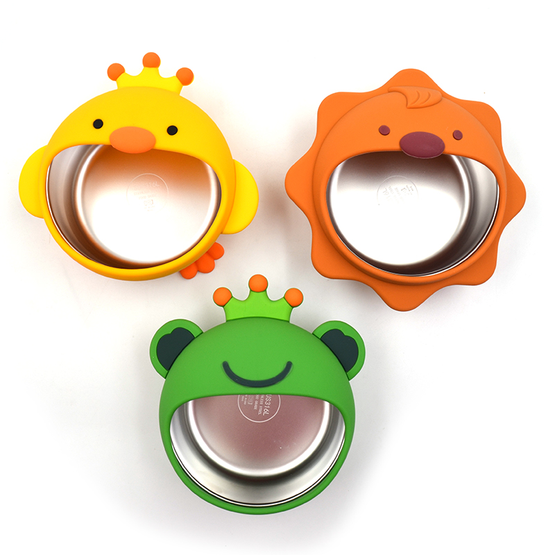 Cartoon Animal Silicone Suction Bowl