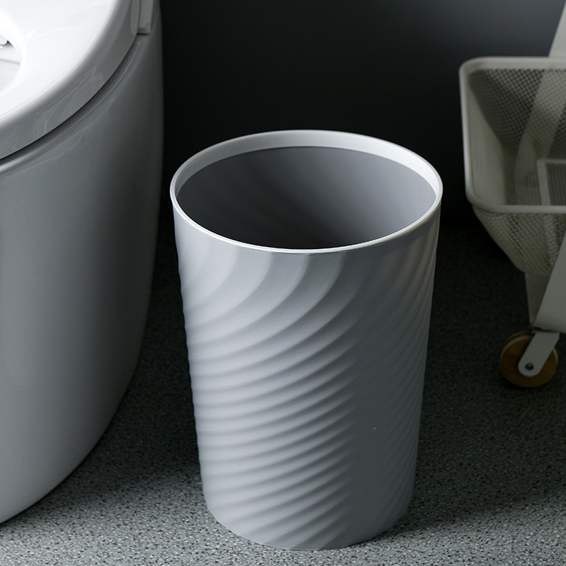 Small Round Ultra Slim Bathroom Garbage Can