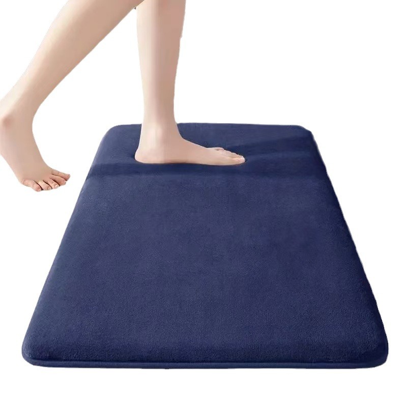 Solid Quick Dry Bath Mat Door