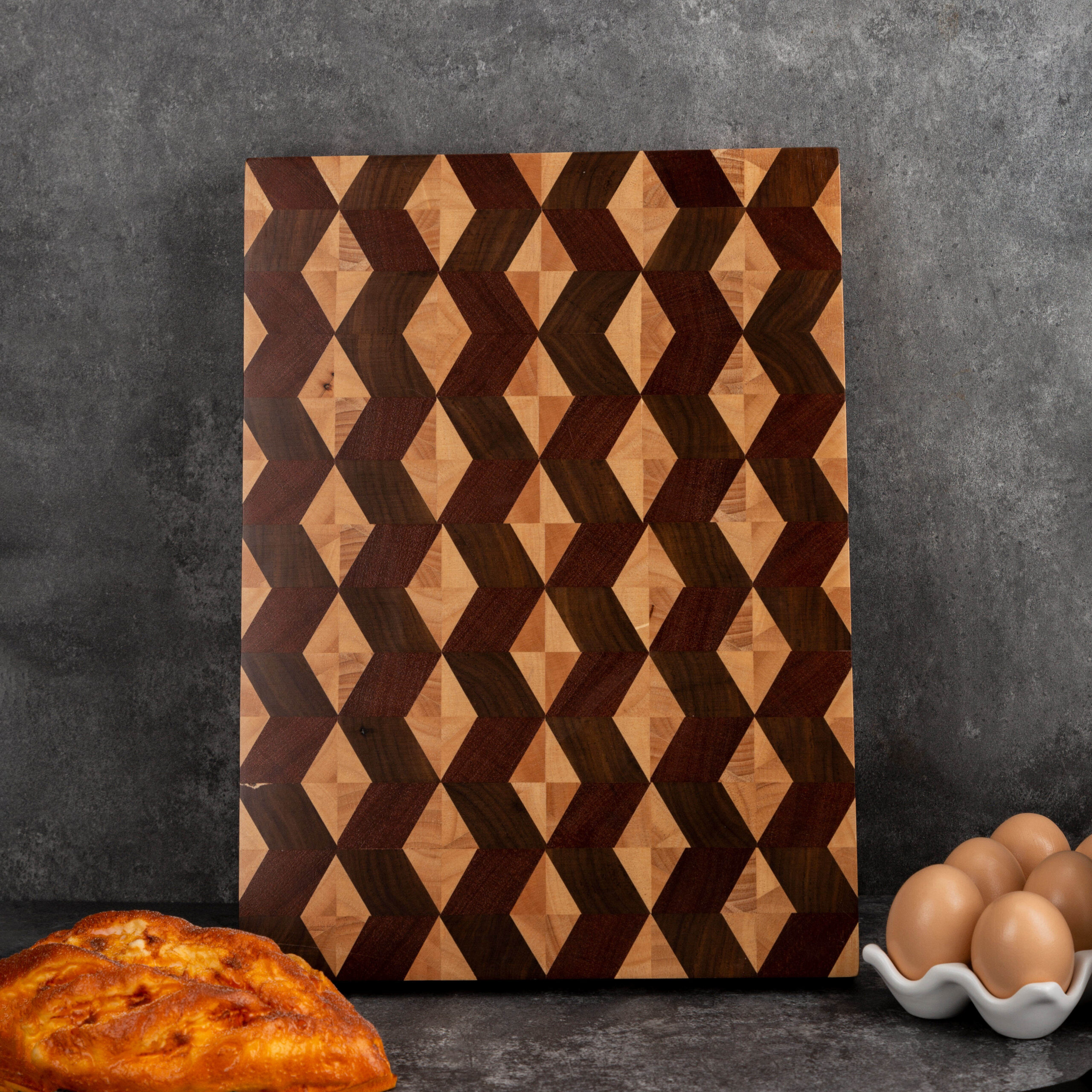 Solid Splicing Walnut Rubber Sapele Wood Cutting Board
