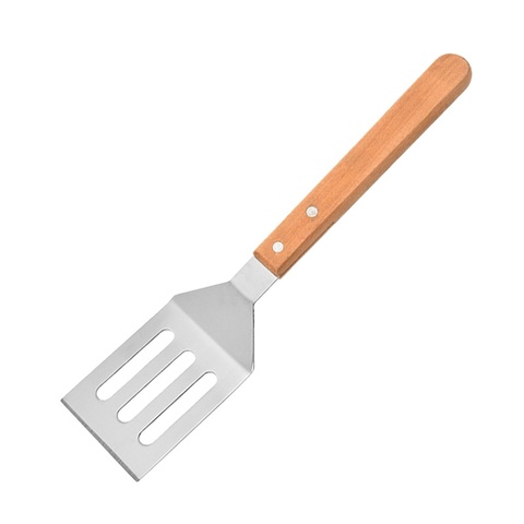 Stainless Steel Hamburger Grill Net, Wood Handle