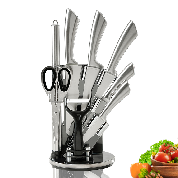 Rotating Fruit Scissors Stainless Steel Sharp Knife Set