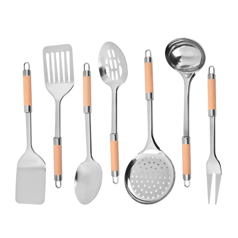 Steel BBQ Spatula with Wood Handle