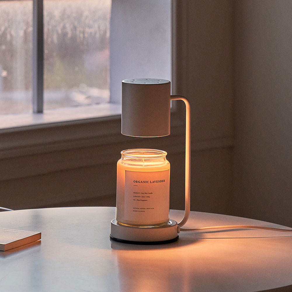 Floor Candle Warmer Lamp Living-Room Decor