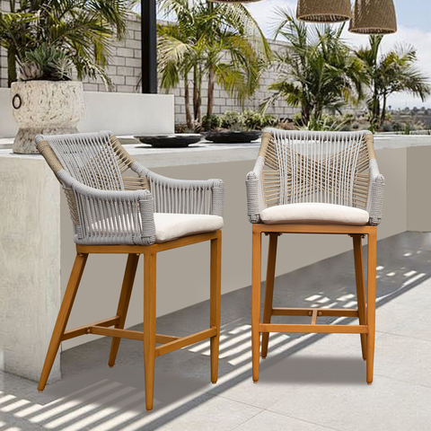 Adjustable Backrest Stools Pair
