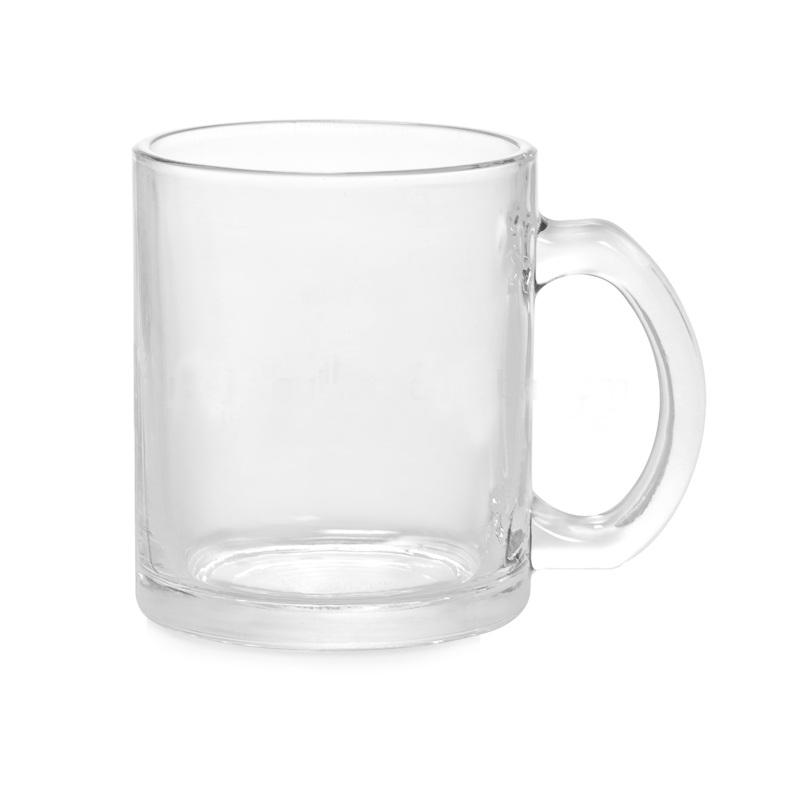 11oz Glossy Matte Logo Glass Mug