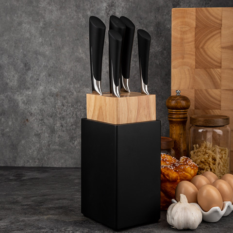 5pc High-Carbon German Block Knife Set
