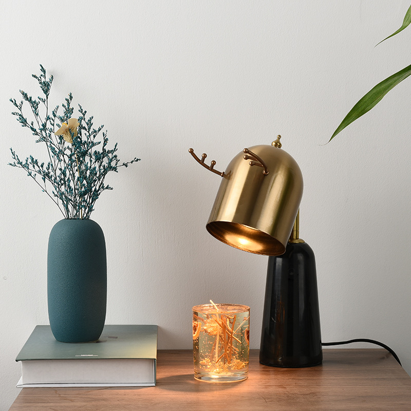 Marble Bedroom Bedside Candle Lamp