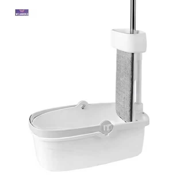 Wet and Dry Flat Mop & Open Wringer Bucket