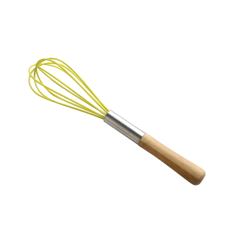 10in Silicone Whisk Wood Handle