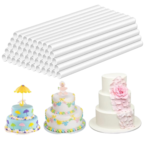 10PCS Plastic Cake Pin Rod Set