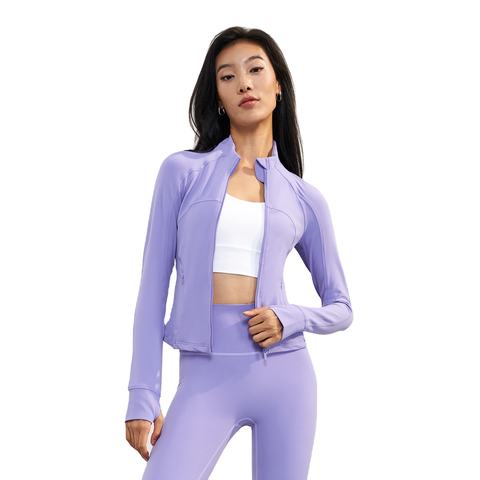 Back Mesh Slim Fit Yoga Coat