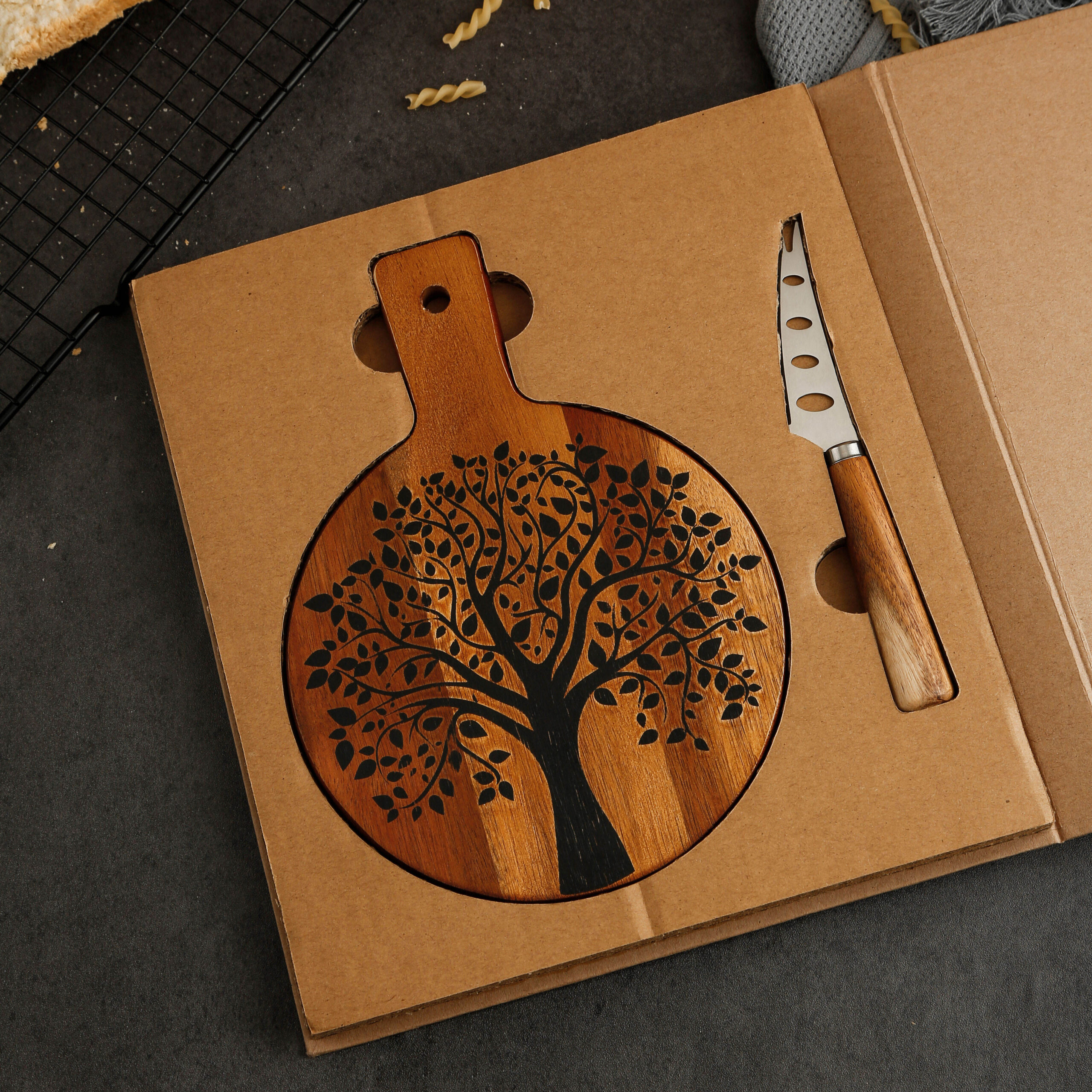 Wooden Cheese Board Knife Sets