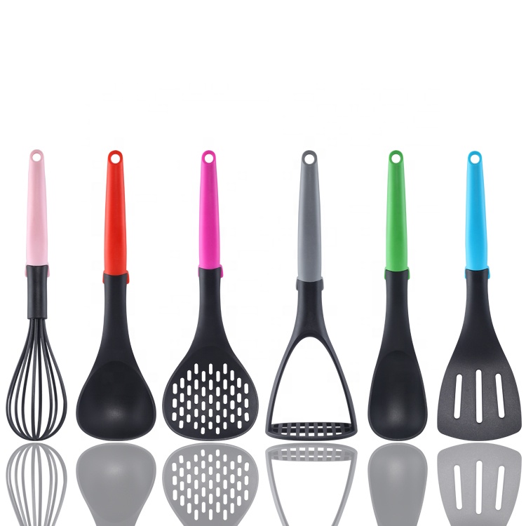 6pcs Nylon Utensils on Hang Card with Knife Set