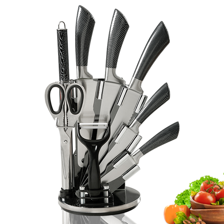 SS Steak Blank Sharpener Knife Set