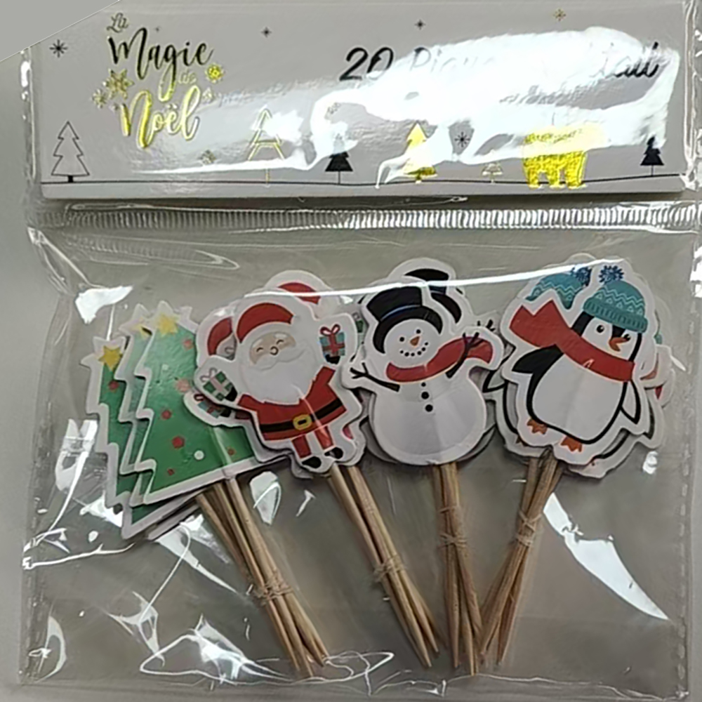 Xmas Paper Topper Toothpicks