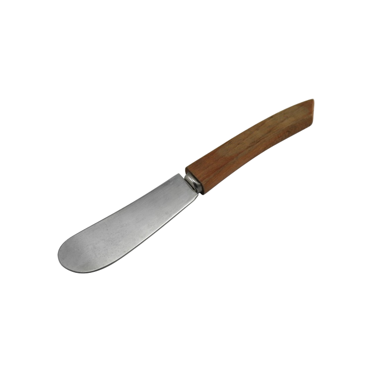 Stainless Steel Butter Knife, Wood Handle