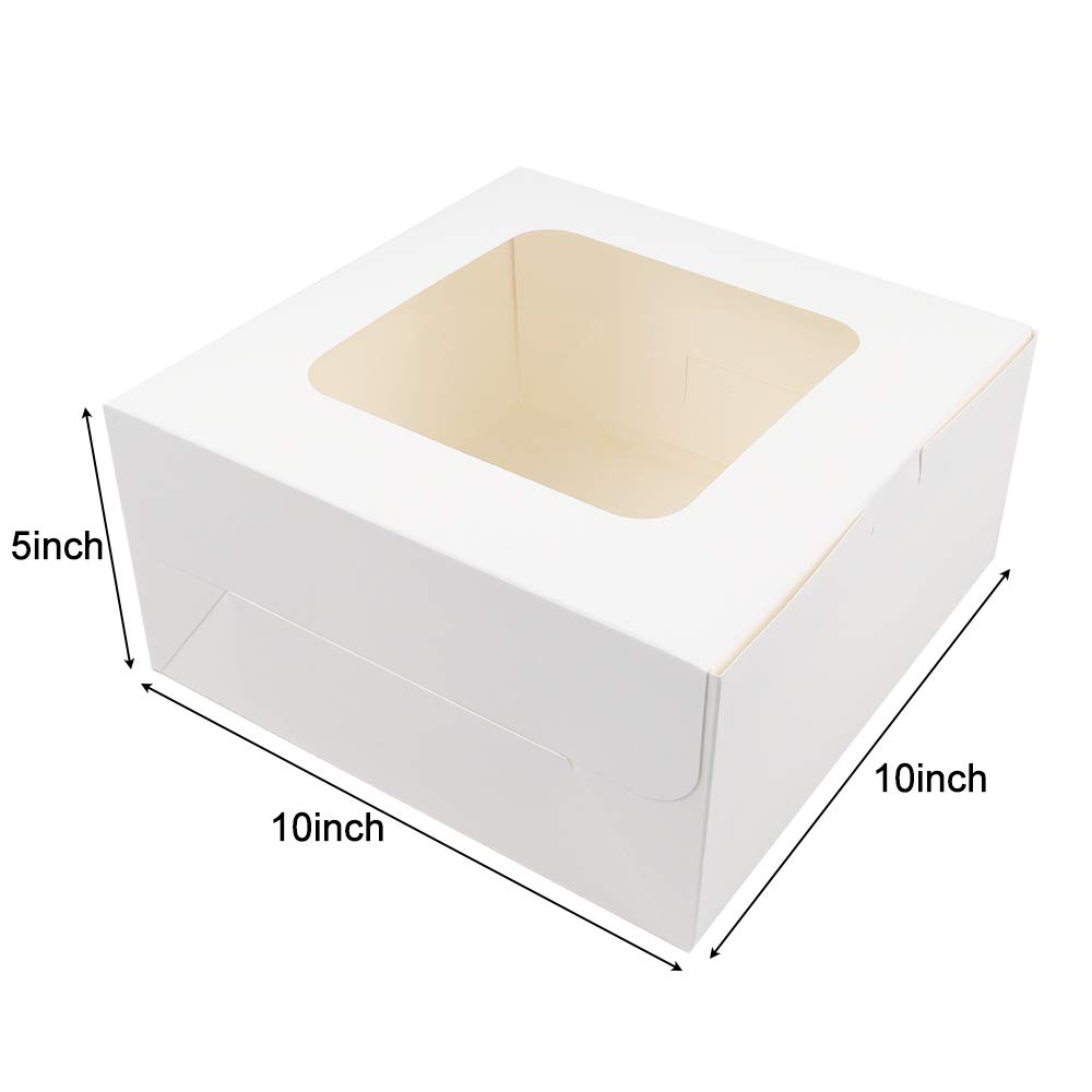 Recyclable White Window Bakery Box