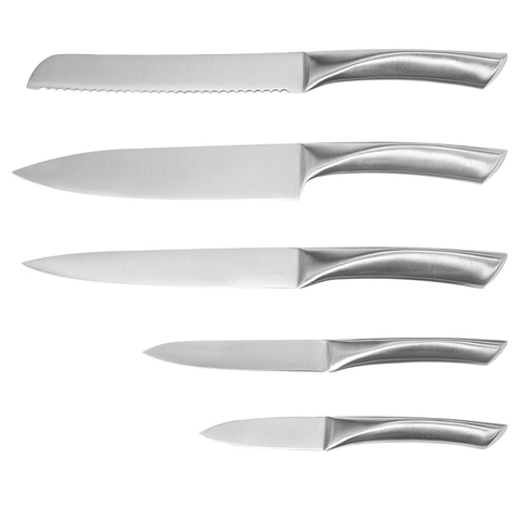 17pc High-Carbon Stainless Steel Knife Set Wood Block