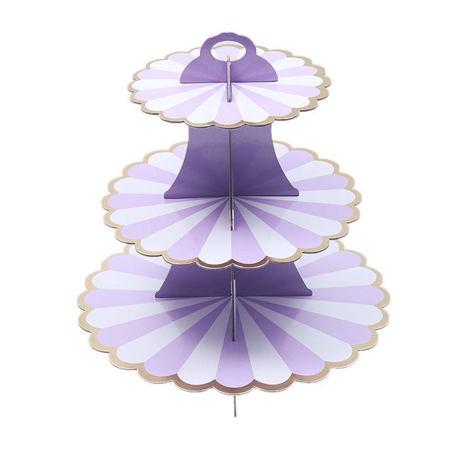 Gold Plated 3 Layer Cake Stand