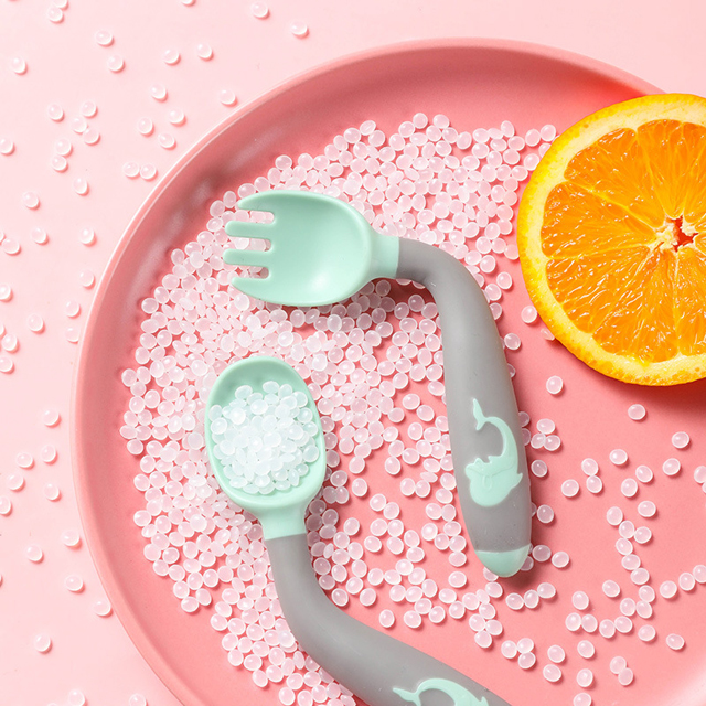 Baby Flatware Silicone Handle Safe