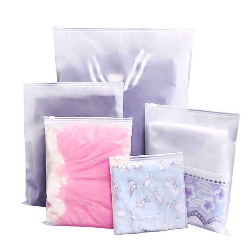 CPE Frosted Slider Apparel Bag