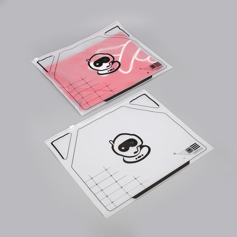 Frosted Garment Zip Bag