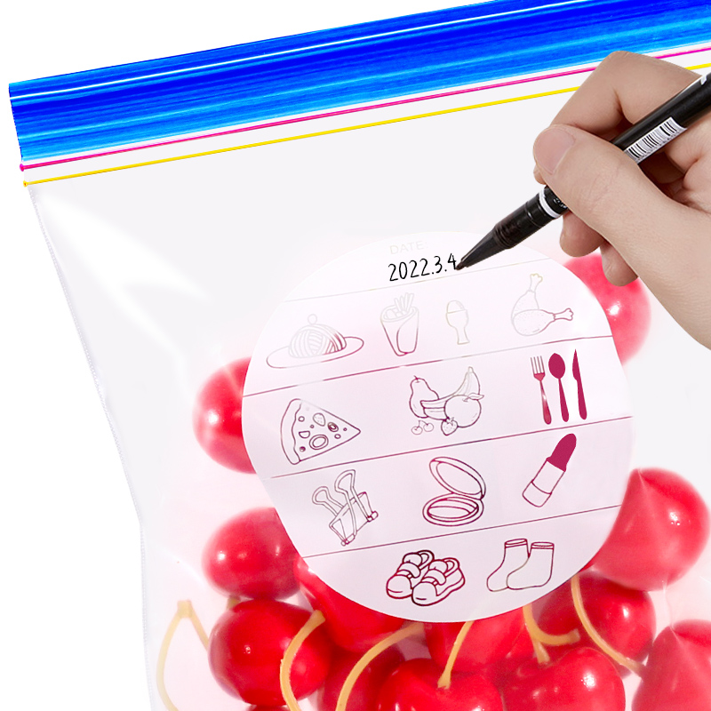 Printed Double Ziplock Storage Bags