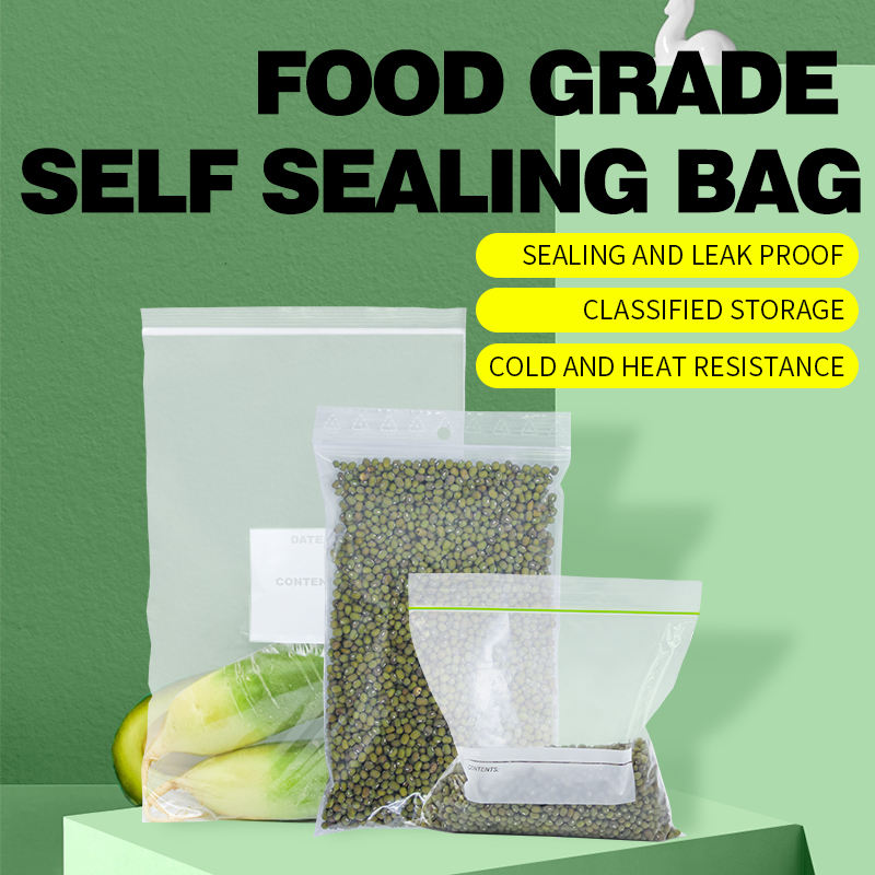 Printed Gallon Slider Grip Seal Bag