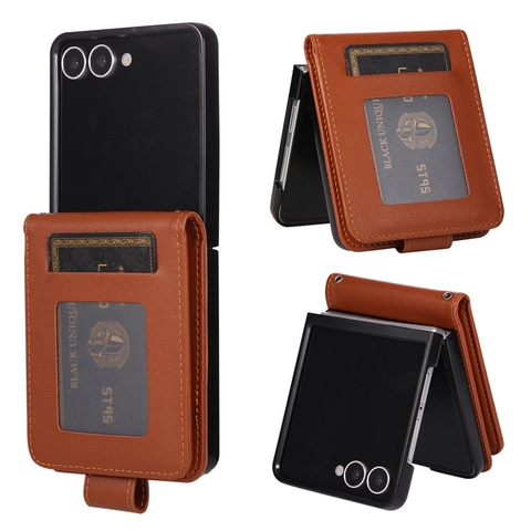 2025-New-PU-Leather-Flip-Wallet-Case.jpg_480x480.jpg PU Leather Flip Wallet Stand Case for Samsung Z Flip 7