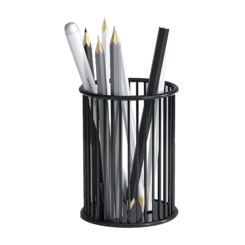 340_1254 Black Metal Pen Holder