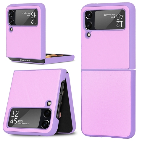 Hot-Selling-PU-Flip-Leather-Hard-Matte.jpg_480x480.jpg PU Flip Leather Hard Case for Samsung Z Flip 3