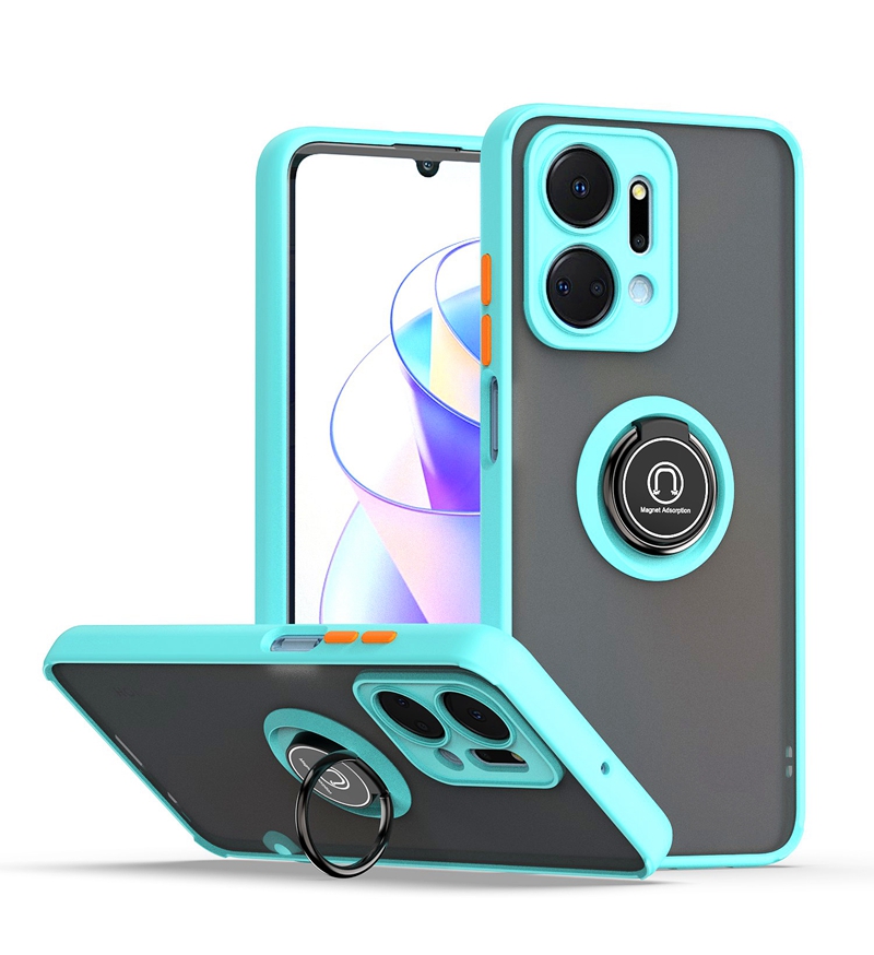 Matte-TPU-PC-Shockproof-Mobile-Phone-Back.jpg Matte TPU PC Ring Holder Case for Huawei Honor X7A X8 X9 5G